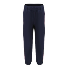 Girls' light breathable gym pants w500 - navy pink Girls' light breathable gym pants w500 - navy pink