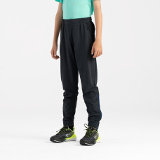 Kids' KIPRUN DRY+ Running Trousers with Zip - black blue Kids' KIPRUN DRY+ Running Trousers with Zip - black blue