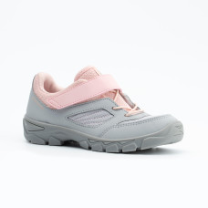 Kids' Hiking Shoes with Rip-tab MH100 from 24 TO 34 Grey and Pink Kids' Hiking Shoes with Rip-tab MH100 from 24 TO 34 Grey and Pink