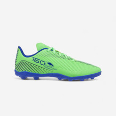 Kids' Lace-Up Football Boots 160 MG - Navy Blue/Green Kids' Lace-Up Football Boots 160 MG - Navy Blue/Green
