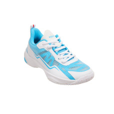 JUNIOR BADMINTON SHOES  BS LITE 560 JR WHITE AQUA