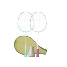 KIDS BADMINTON RACKET SET Br100 kid set starter mint pink