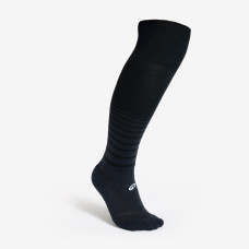 Kids' Football Socks Viralto Club - Black with Stripes
