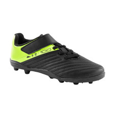 Kids' Rip-Tab Football Boots Easy 100 AG/FG - Black & Yellow