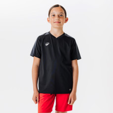 Kids' Short-Sleeved Football Shirt Essential - Black