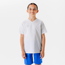 Kids' Short-Sleeved Football Shirt Essential - White