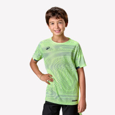 Kids' Short-Sleeved Football Shirt Viralto Wave - Neon Yellow, Grey & Black