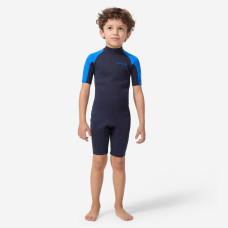 100 kid's 1.5mm neoprene blue Shorty Surfing wetsuit