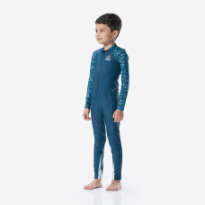 Boy's Swimsuit 100 Long Sleeves & Long Legs BANA - Green UV