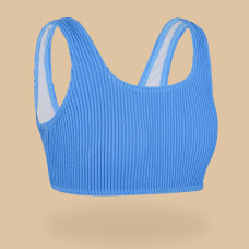 GIRL'S LANA TEXTURED SWIMSUIT CROP TOP 500 LAVENDER GIRL'S LANA TEXTURED SWIMSUIT CROP TOP 500 LAVENDER