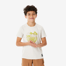 Kids' Hiking T-Shirt NH100 7-15 Years - Beige Kids' Hiking T-Shirt NH100 7-15 Years - Beige