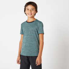 Kids' Synthetic Breathable T-Shirt S500 - Khaki Kids' Synthetic Breathable T-Shirt S500 - Khaki