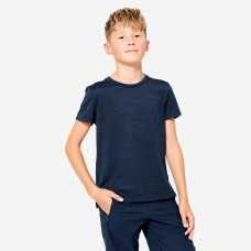 Kids' Synthetic Breathable T-Shirt S500 - Navy Kids' Synthetic Breathable T-Shirt S500 - Navy