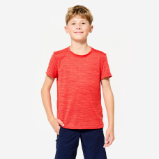 Kids' Synthetic Breathable T-Shirt S500 - Red Kids' Synthetic Breathable T-Shirt S500 - Red