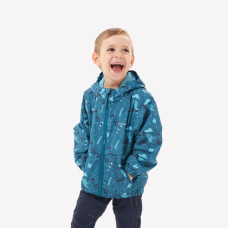Kids' waterproof hiking jacket 2-6 years, MH500 - Blue Kids' waterproof hiking jacket 2-6 years, MH500 - Blue