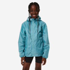 Kids' waterproof hiking jacket with zip, 7-15 years, MH100 - Blue Kids' waterproof hiking jacket with zip, 7-15 years, MH100 - Blue