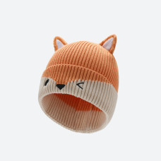 BEANIE JR FOX orange white