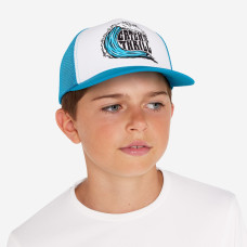 Kids' surfing trucker cap - Catch thrill blue and white