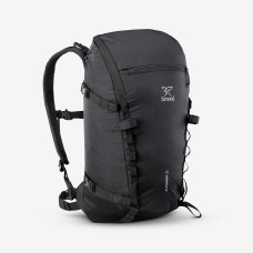 Versatile and modular mountaineering backpack, Alpinism 22 Black