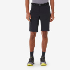 Men's Long Hiking Shorts, MH500 - Black
