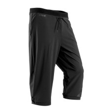Men's Running Breathable Cropped Trousers Dry+ - black