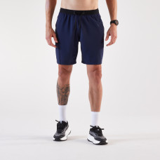 Men's Running Shorts-KIPRUN Run 500 Dry-Steel blue
