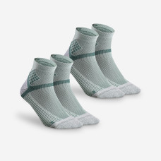 Hiking socks - Hike 500 Mid x2 pairs Mint Green Hiking socks - Hike 500 Mid x2 pairs Mint Green