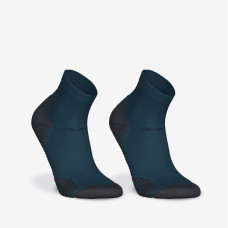 Pack of 2 Pairs of Run 500 Thick Mid Running Socks - Blue