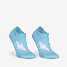 Pack of 2 pairs of run500 thin invisible running socks-Turquoise
