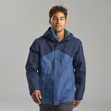 Men's Lightweight Waterproof Hiking Jacket MH100 - Dark Blue