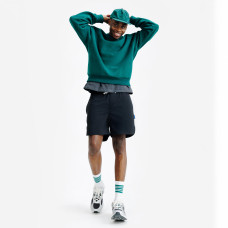 Men's oversized crew neck, green