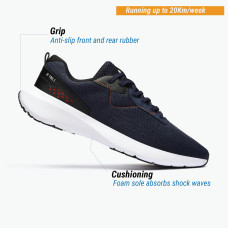 Men's Running Shoes Jog flow 100.1 Navy Orange