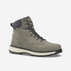 Men's Warm and Waterproof Leather Hiking Boots - SH500 high