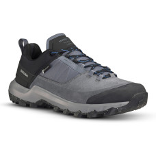 Men's waterproof hiking shoes - mh500 grey black
