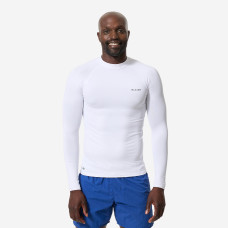 100 Men's Long Sleeve UV Protection Surfing Top T-Shirt - White