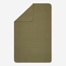 Ribbed microfibre bath towel, size XL 110 x 175 cm khaki