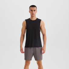 500 COMFORT RUNNING TANK TOP WITH NO SIDE SEAMS - SMOKY BLACK
