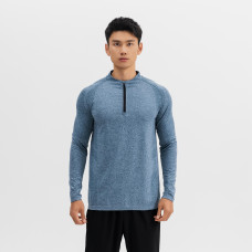 Men cardio half-zip long-sleeved t-shirt 900-petrol blue Men cardio half-zip long-sleeved t-shirt 900-petrol blue