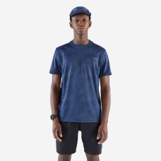 Men's Breathable Running T-shirt KIPRUN Run 500 Dry - Midnight blue Men's Breathable Running T-shirt KIPRUN Run 500 Dry - Midnight blue