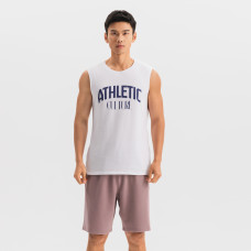 Men's Cotton Training Tank Top Cosmeto 500 - Ultra White Men's Cotton Training Tank Top Cosmeto 500 - Ultra White