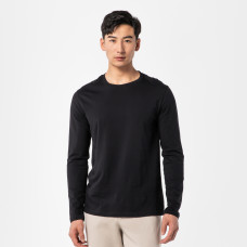 Men's Long-Sleeved T-Shirt 100 - Black
