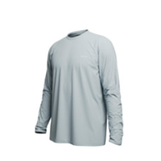 Men's Running Long-Sleeved T-Shirt Anti-UV - KIPRUN Dry 500 UV Blue Grey