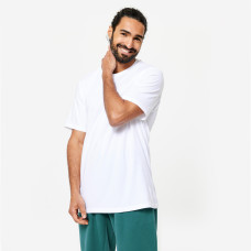 Men's Short-Sleeved Crew-Neck Fitness T-Shirt - White