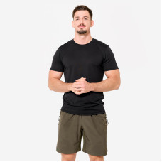 Men's Slim-Fit Breathable Cross Training T-Shirt - Black