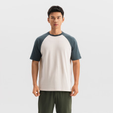 MEN TRAINING RAGLAN-SLEEVE T-SHIRT 520-linen beige MEN TRAINING RAGLAN-SLEEVE T-SHIRT 520-linen beige