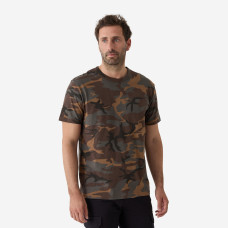 T-SHIRT DURABLE 100 CAMO WOODLAND GREEN