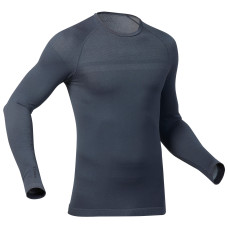 Men's BL 100 thermal base layer seamless ski top - grey