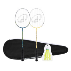 ADULT BADMINTON RACKET BR 190 SET PARTNER GREEN BEIGE