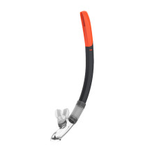 Diving snorkel with valve, 100 dark grey