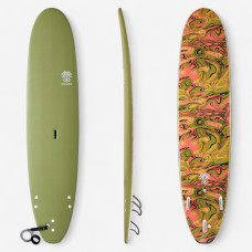 Foam surfboard 8'6 - 500 Khaki